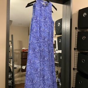 (Sue) B1G1 Duffield Lane Purple Sleeveless Halter Maxi Dress
